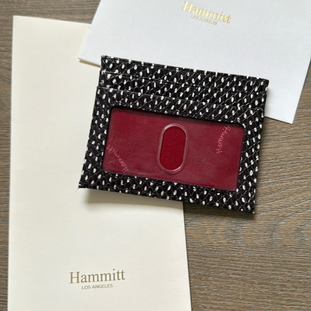 Hammitt leather card cash holder wallet